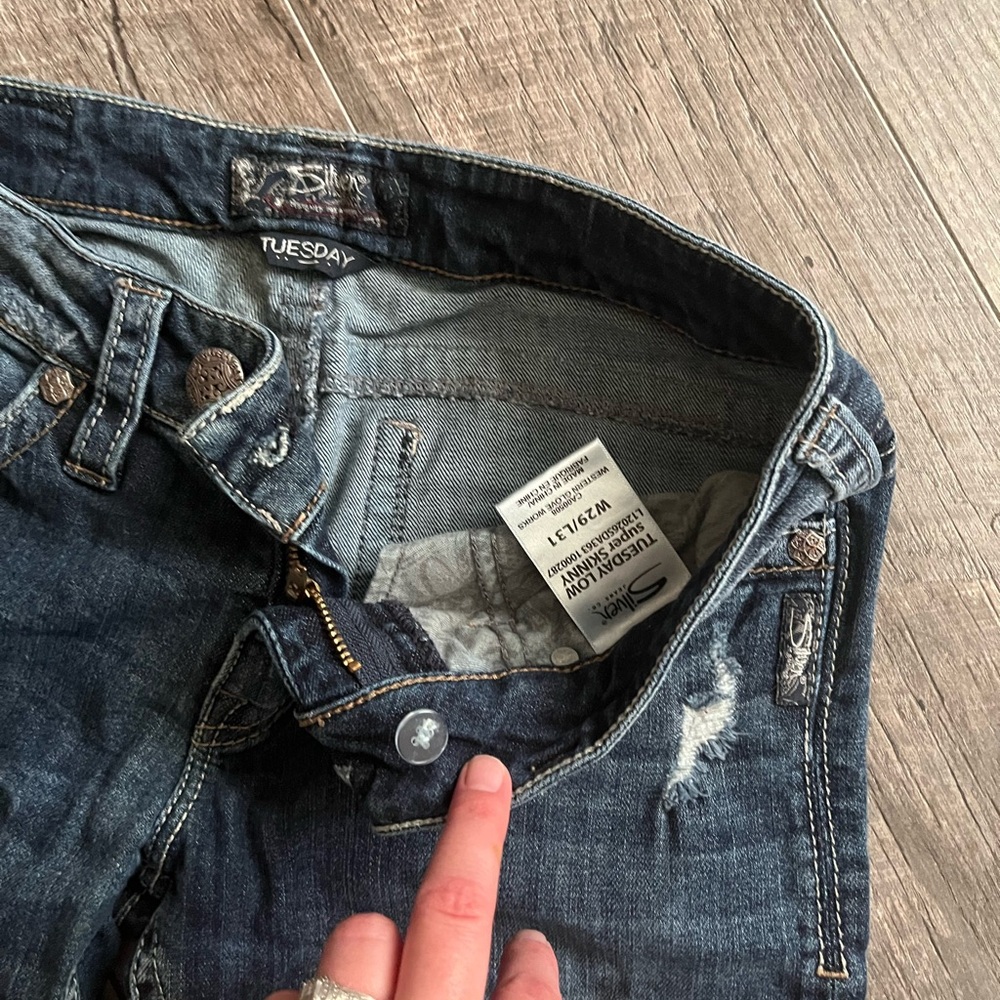 Silver jeans